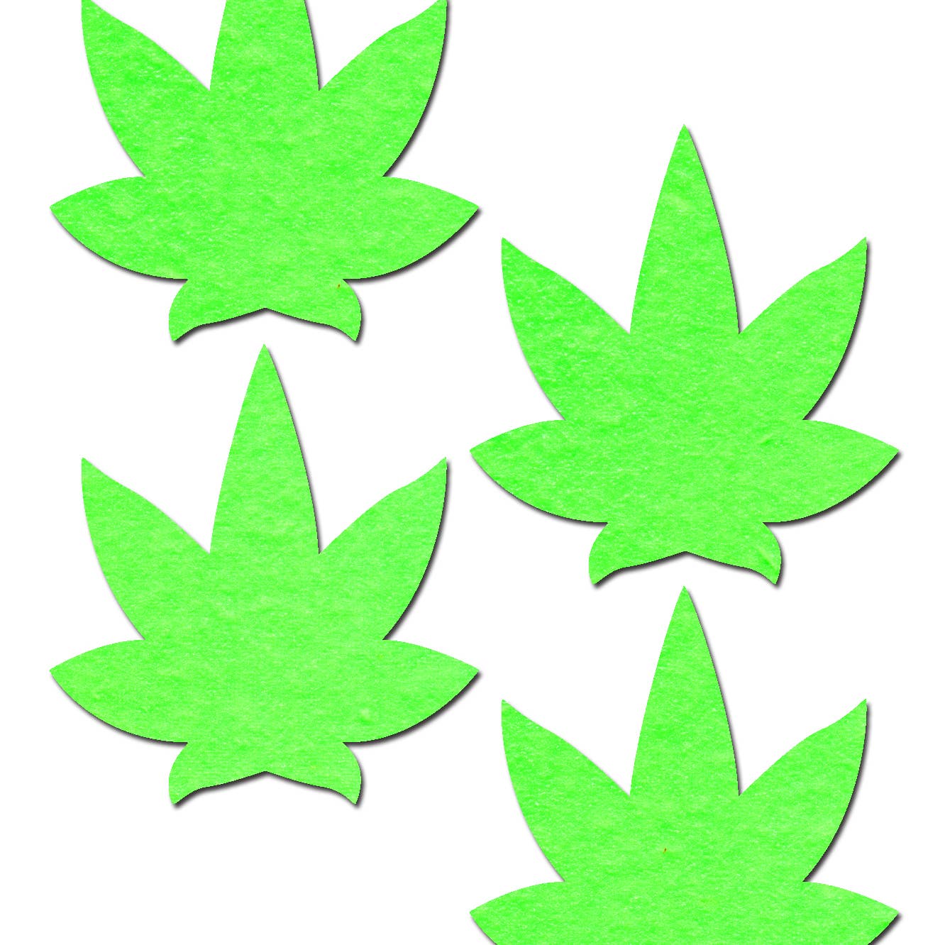 Glow in dark Marijuana Leaf Pasties