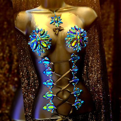 Showgirl Body Corset Body Jewels