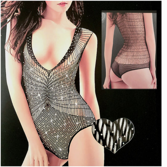 Diamond Sparkly fishnet bodysuit